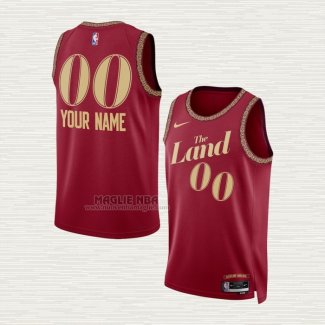 Maglia Cleveland Cavaliers Personalizzate Citta 2023-24 Rosso