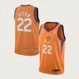 Maglia Deandre Ayton NO 22 Phoenix Suns Statement 2021 Arancione