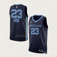 Maglia Derrick Rose NO 23 Memphis Grizzlies Icon Blu