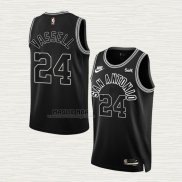 Maglia Devin Vassell NO 24 San Antonio Spurs Classic 2022-23 Nero