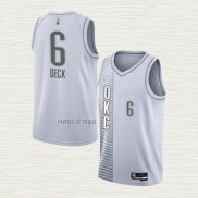 Maglia Gabriel Deck NO 6 Oklahoma City Thunder Citta 2021-22 Bianco