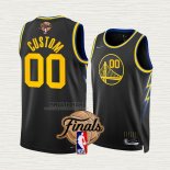 Maglia Golden State Warriors Personalizzate Citta 2022 NBA Finals Nero