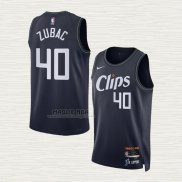 Maglia Ivica Zubac NO 40 Los Angeles Clippers Citta 2023-24 Blu