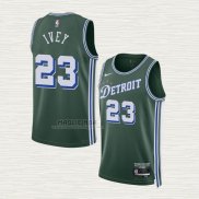 Maglia Jaden Ivey NO 23 Detroit Pistons Citta 2022-23 Verde