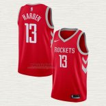 Maglia James Harden NO 13 Houston Rockets Icon Rosso