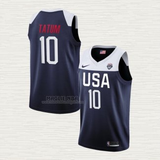 Maglia Jayson Tatum USA 2019 FIBA Basketball World Cup Blu