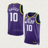 Maglia Joey Hauser NO 10 Utah Jazz Classic 2023-24 Viola