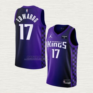 Maglia Kessler Edwards NO 17 Sacramento Kings Statement 2023-24 Viola