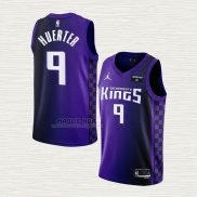 Maglia Kevin Huerter NO 9 Sacramento Kings Statement 2023-24 Viola