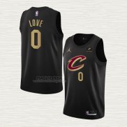 Maglia Kevin Love NO 0 Cleveland Cavaliers Statement 2022-23 Nero