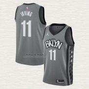 Maglia Kyrie Irving NO 11 Brooklyn Nets Statement 2020 Grigio