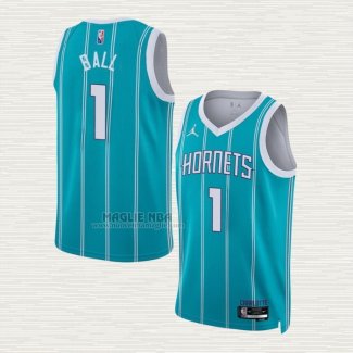 Maglia LaMelo Ball NO 1 Charlotte Hornets Icon 2022-23 Verde