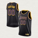 Maglia Los Angeles Lakers Personalizzate Earned 2020-21 Nero