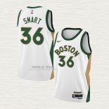 Maglia Marcus Smart NO 36 Boston Celtics Citta 2023-24 Bianco