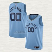 Maglia Memphis Grizzlies Personalizzate Statement Blu