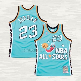 Maglia Michael Jordan NO 23 All Star 1996 Verde 2