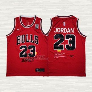 Maglia Michael Jordan NO 23 Chicago Bulls Throwback Rosso