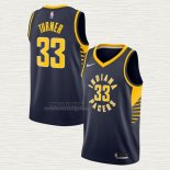 Maglia Myles Turner NO 33 Indiana Pacers Icon Blu