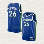 Maglia Spencer Dinwiddie NO 26 Dallas Mavericks Citta 2022-23 Blu