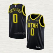 Maglia Talen Horton-Tucker NO 0 Utah Jazz Statement 2022-23 Nero