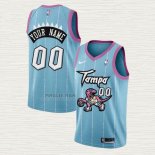 Maglia Toronto Raptors Personalizzate Citta 2020-21 Rosa Blu