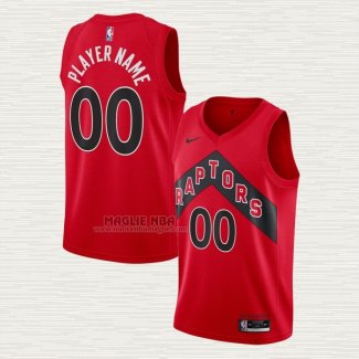 Maglia Toronto Raptors Personalizzate Icon 2020-21 Rosso