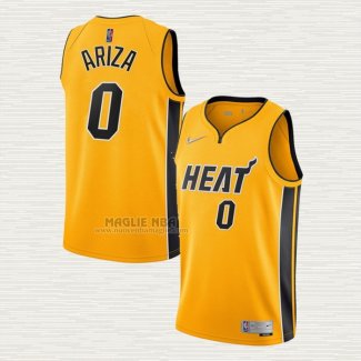 Maglia Trevor Ariza NO 0 Miami Heat Earned 2020-21 Or