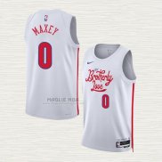 Maglia Tyrese Maxey NO 0 Philadelphia 76ers Citta 2022-23 Bianco