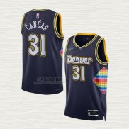 Maglia Vlatko Cancar NO 31 Denver Nuggets Citta 2021-22 Blu