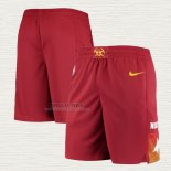 Pantaloncini Denver Nuggets Citta Edition 2020-21 Rosso