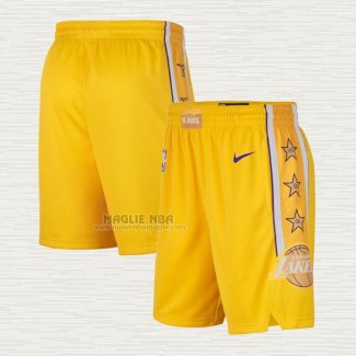 Pantaloncini Los Angeles Lakers Citta Giallo