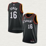 Maglia Cedi Osman NO 16 Cleveland Cavaliers Citta 2020-21 Nero