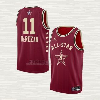 Maglia Demar Derozan NO 11 Chicago Bulls All Star 2024 Rosso