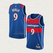 Maglia Deni Avdija NO 9 Washington Wizards Citta 2021-22 Blu