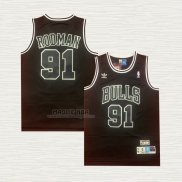 Maglia Dennis Rodman NO 91 Chicago Bulls Throwback Nero