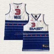 Maglia Dwyane Wade NO 3 All Star 2006 Blu Bianco