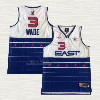 Maglia Dwyane Wade NO 3 All Star 2006 Blu Bianco