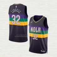 Maglia E.J. Liddell NO 32 New Orleans Pelicans Citta 2022-23 Viola