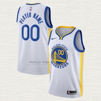 Maglia Golden State Warriors Personalizzate Association 2019-20 Bianco