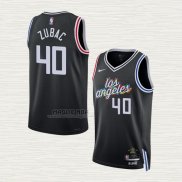 Maglia Ivica Zubac NO 40 Los Angeles Clippers Citta 2022-23 Nero