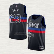 Maglia Jaden Ivey NO 23 Detroit Pistons Statement 2022-23 Nero