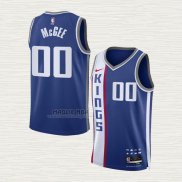 Maglia Javale Mcgee NO 00 Sacramento Kings Citta 2023-24 Blu