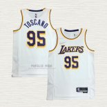 Maglia Juan Toscano-Anderson NO 95 Los Angeles Lakers Association 2021-22 Bianco