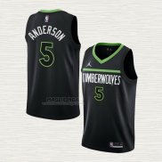 Maglia Kyle Anderson NO 5 Minnesota Timberwolves Statement 2022-23 Nero