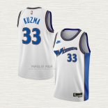 Maglia Kyle Kuzma NO 33 Washington Wizards Classic 2022-23 Bianco