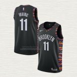 Maglia Kyrie Irving NO 11 Brooklyn Nets Citta 2019-20 Nero