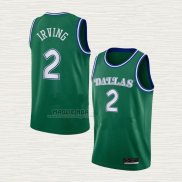 Maglia Kyrie Irving NO 2 Dallas Mavericks Hardwood Classics 2022-23 Verde