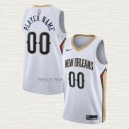 Maglia New Orleans Pelicans Personalizzate Association Bianco