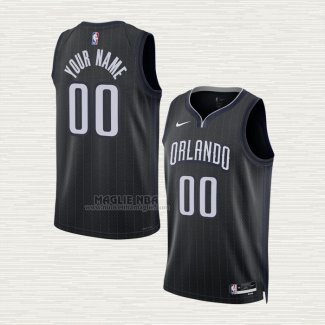 Maglia Orlando Magic Personalizzate Citta 2022-23 Nero