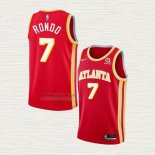 Maglia Rajon Rondo NO 7 Atlanta Hawks Icon 2020-21 Rosso